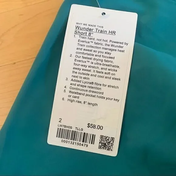 Lululemon Wunder Train 8 inch short TLLG - Picture 5 of 6